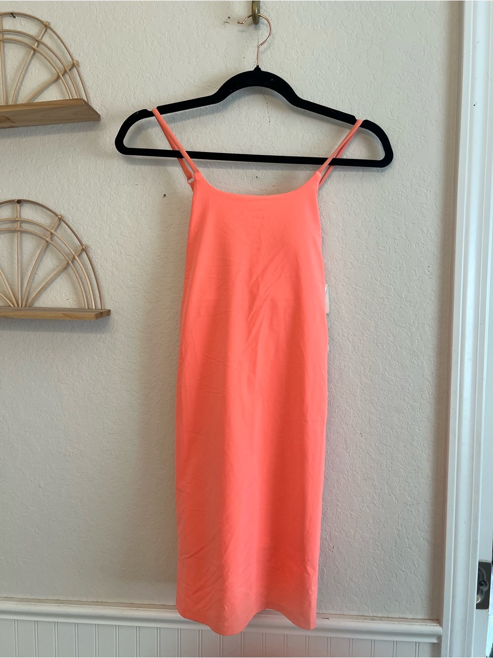 Athleta Neon Coral Slip Chemise